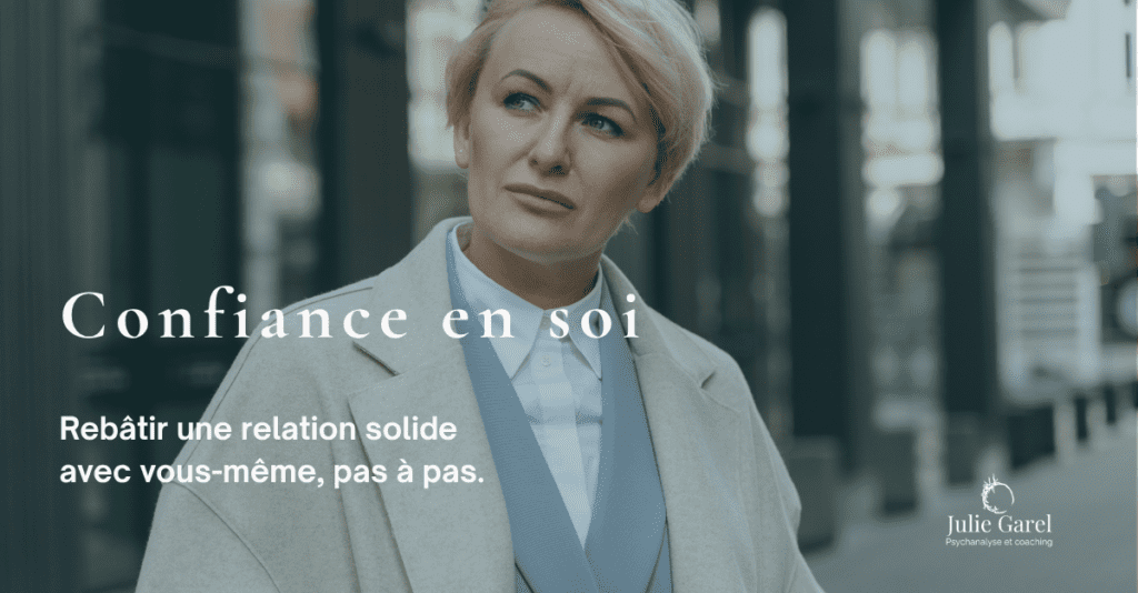 Femme avec une posture confiante — rebâtir sa confiance en soi | Julie Garel psychanalyste et coach